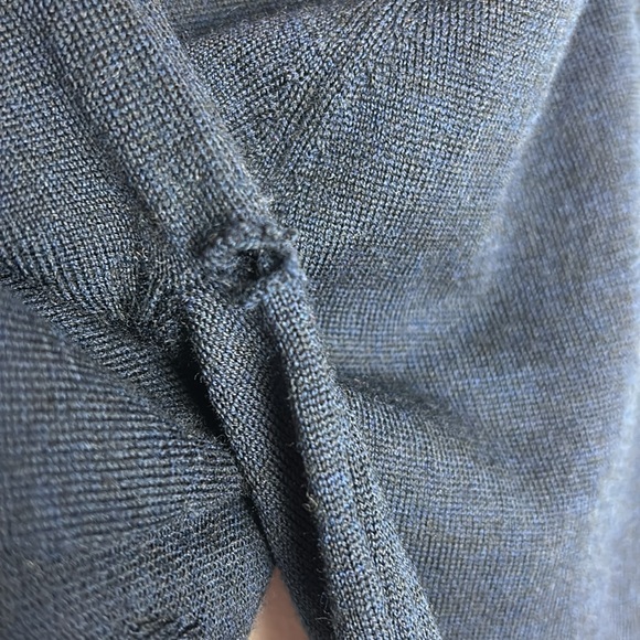 Zadig & Voltaire Men’s Skull Sweater Spooky Season Navy 100% Merino Wool Goth - Picture 11 of 14